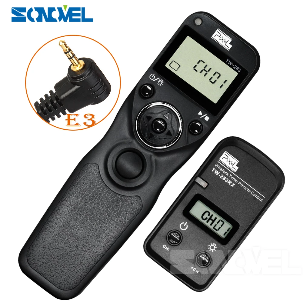 Pixel TW-283 E3 Drahtlose Timer-Fernbedienung für Canon EOS 1300D 1200D 1100D 1000D 760D 750D 700D 650D 600D 550D 500D 450D 400D Image