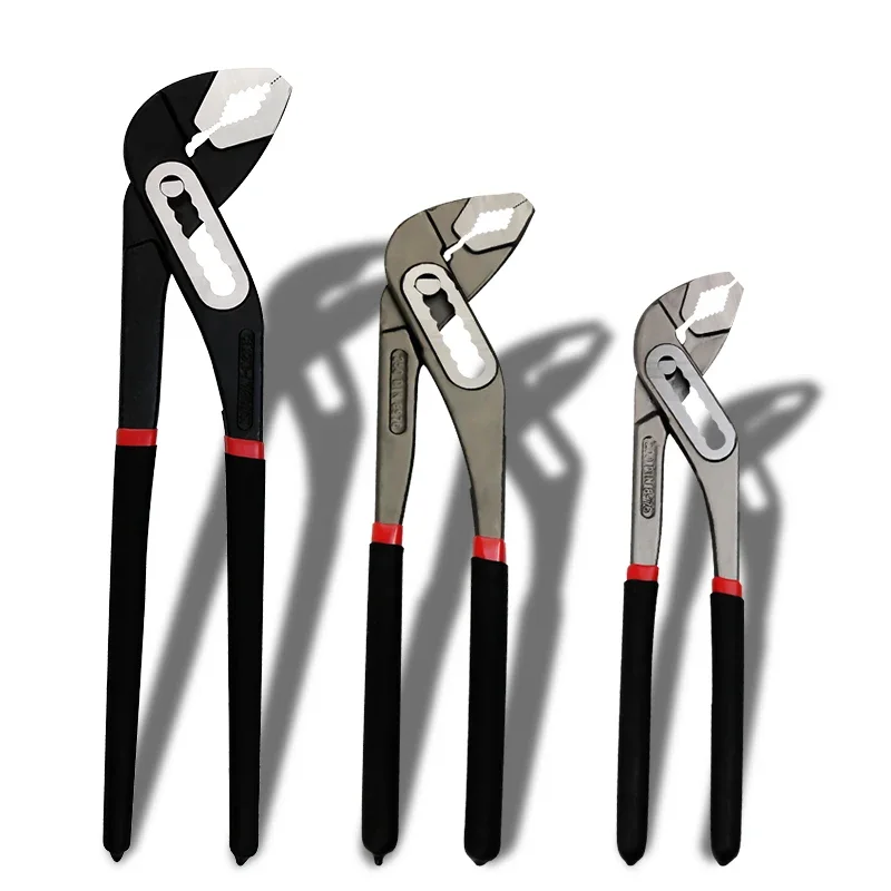 Robuster Schnellrohrschlüssel, 20,3 cm/10 Zoll/12 Zoll, Chrom-Vanadium, verstellbare Backe, Wasserrohrklemmen, Zange, Sanitär-Reparatur-Öffnungsset
