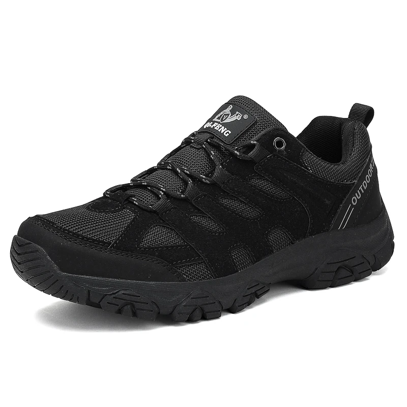 Große Größe 38-47 Herren Outdoor-Wanderschuhe Bergsteigen Sportschuhe Schnürschuhe Wandern Outdoor Rutschfeste Bergschuhe mit dicken Sohlen