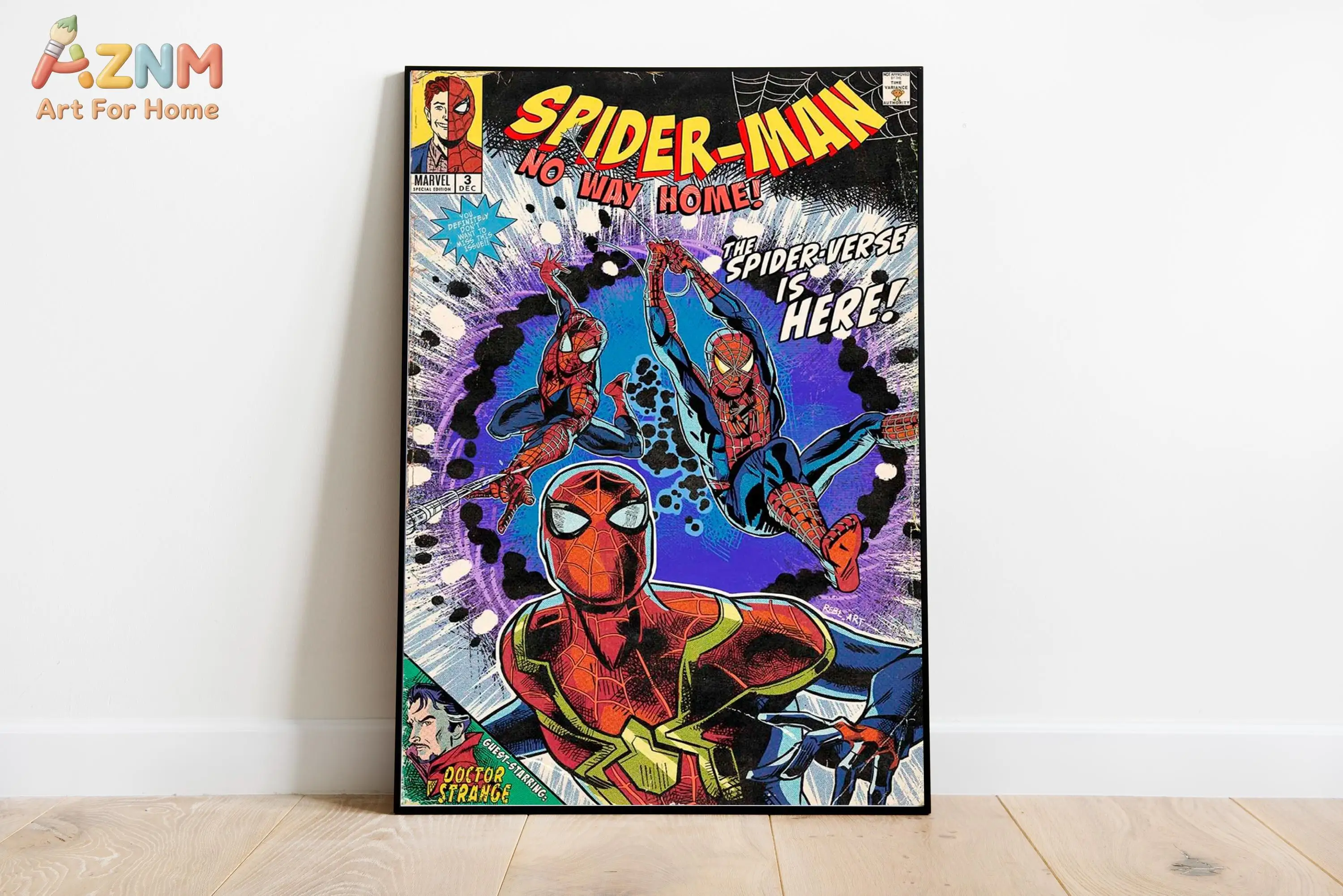 Spiderman No Way Home Filmplakat _ Marvel Wandkunstdruck _ Digitaler Download _ Superhelden-Heimdekoration _ Marvel Cinematic