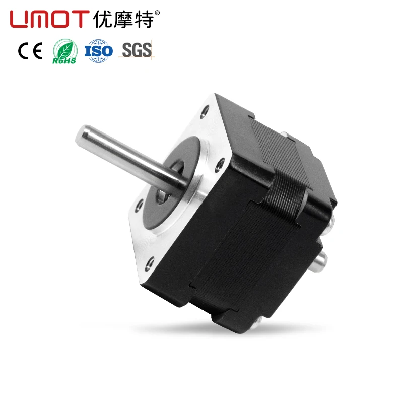 UMOT Nema14 Doppelwellen-Schrittmotor, 2 Phasen, 35 x 28 mm, hochpräzise Positionierung, 1,8 Grad, 1,0 A, 200 mN.m, für 3D-Druckmaschine Image