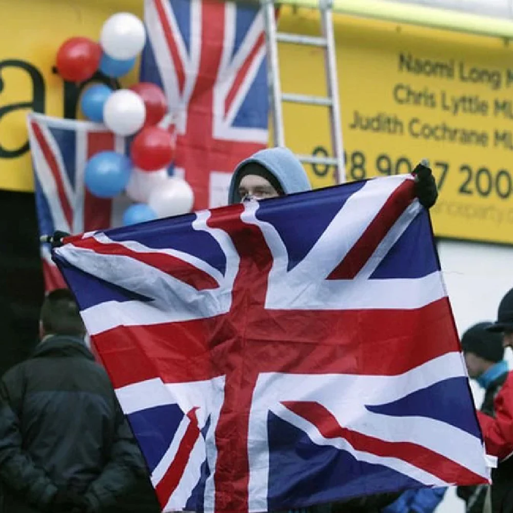 Vereinigtes Königreich, britische Flagge, 90 x 150 cm, Polyester, britisches Nationalbanner für Dekoration, Feier, Sport Image