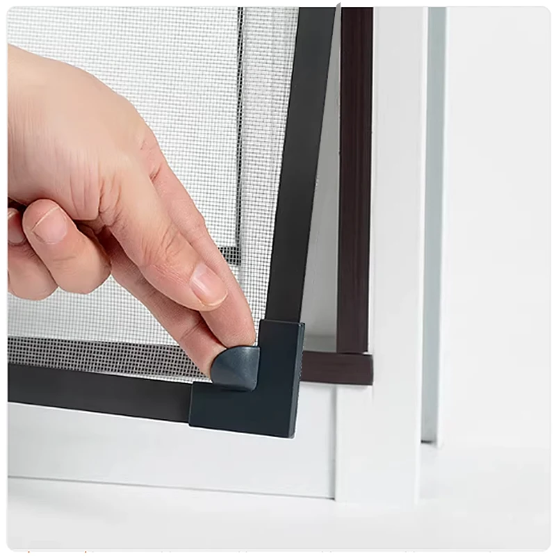 Magnetischer Fliegengitter für Türen und Fenster, Tüll-Netz, Stealth-Design, individuell anpassbar, DIY-Netzvorhang, PVC-Zubehör, magnetisch