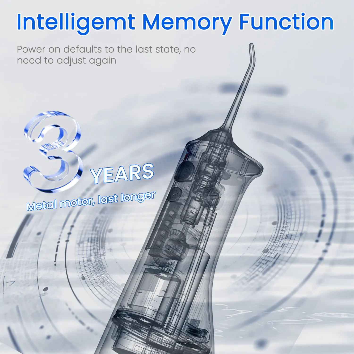 Fairywill USB Tragbare Munddusche Wasser Flosser Dental Wasser Zähne Bleaching 300 ML 6 Düsen Mund Oral Reinigung Für Zahnspangen Image