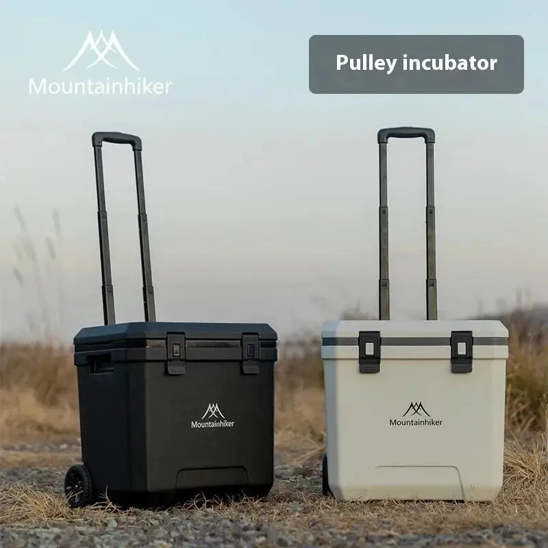 Mountainhiker 38L Outdoor-Kühlschrank mit Rädern, tragbare isolierte Box, Grill-Auto, isolierte Box, Kühlschrank, Trolley, Kühlschrank Image