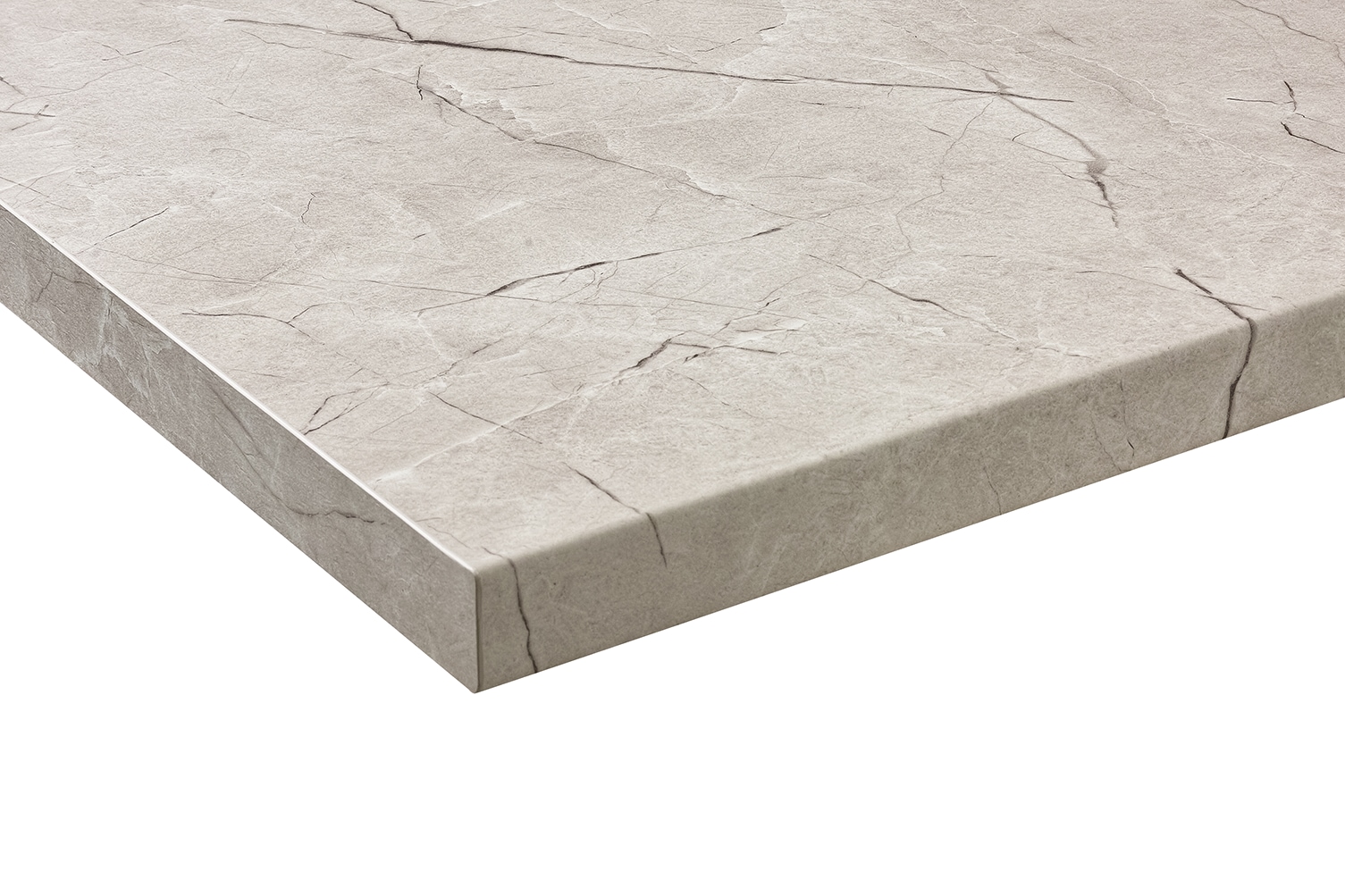 Arbeitsplatte WIHO KÜCHEN "Flexi 38", marmor vicosa, B:130cm H:3,8cm T:60cm, Holzwerkstoff, Tischplatten, von drei Seiten ummantelt, 38 mm stark Image