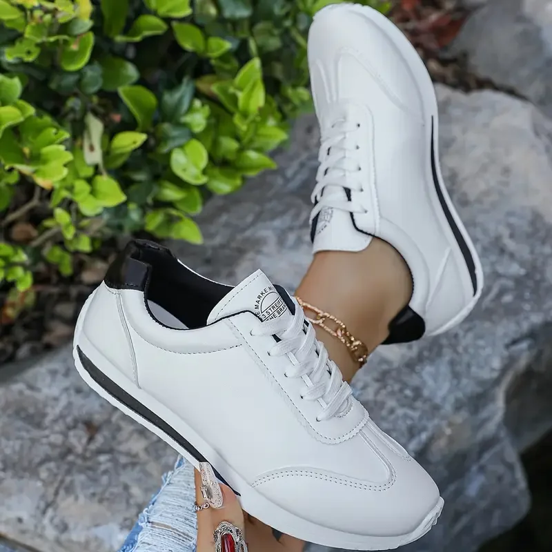 Modische Frühling/Herbst Laufschuhe für Studenten, flache vulkanisierte Campus-Schuhe, modische Sneaker, lässige, bequeme Schuhe mit runder Spitze