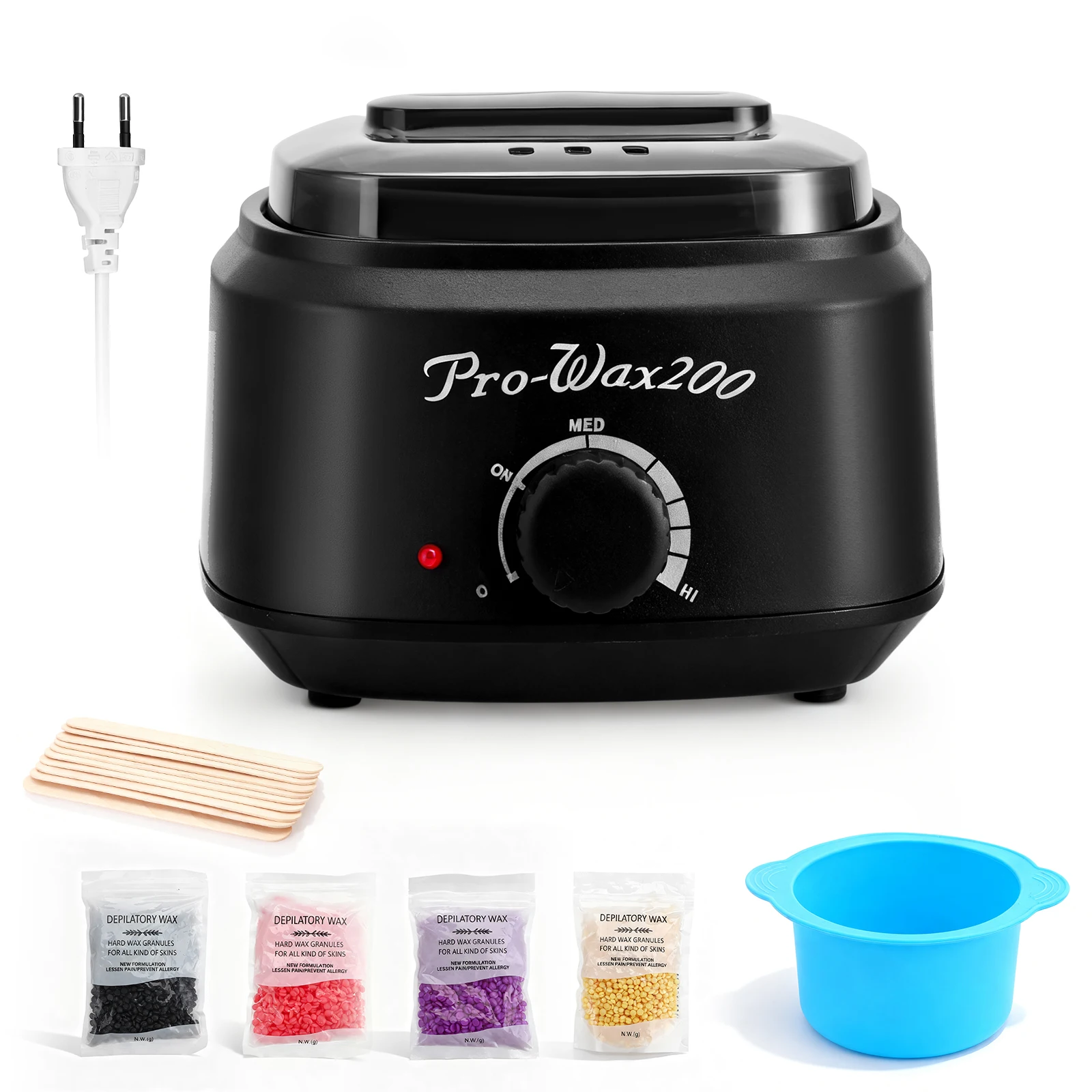 Professionelle Wachsschmelzmaschine für zu Hause, Wachs-Set für den Heimgebrauch, effiziente Haarentfernung, praktisch, schnell und sicher. Image