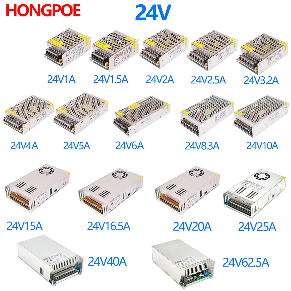 360W 400W 500W Beleuchtungstransformator AC110V-220V zu DC 24V Netzteiladapter 2A 5A 10A 15A 20A 30A LED-Streifenschaltertreiber Image