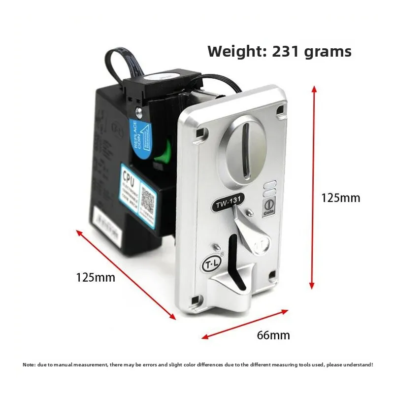 Original Tongli TW-131 Seiteneinsatz-Münzprüfer mit CPU-Vergleichssystem für Greifautomaten und Münzspielautomaten Image