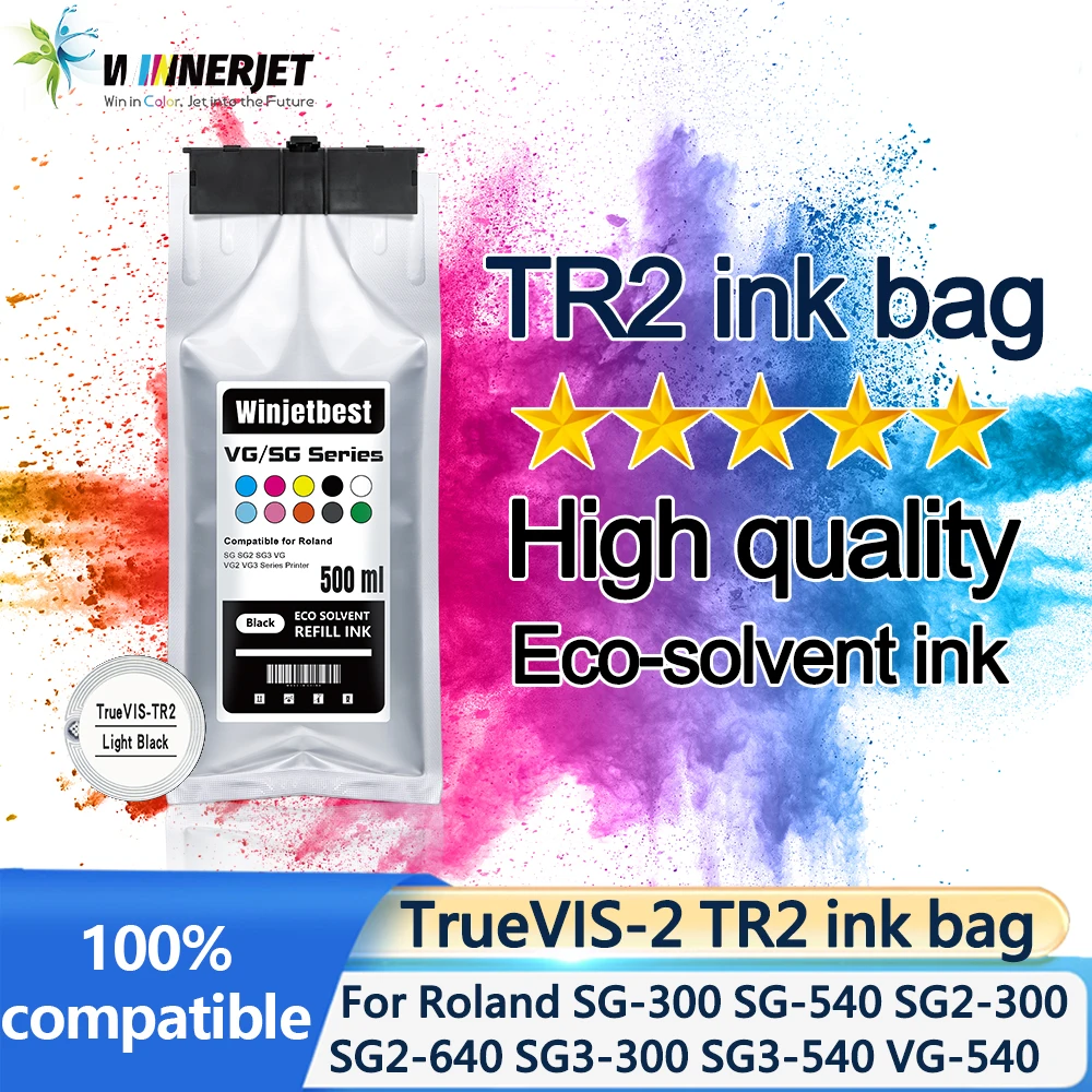 TR2-Tintenbeutel für Roland TrueVIS VG2-540 VG2-640 VF2-640 SG3-540 VG3-540 SG2-300 Drucker mit Eco-Solvent-Tinte mit Chip Image