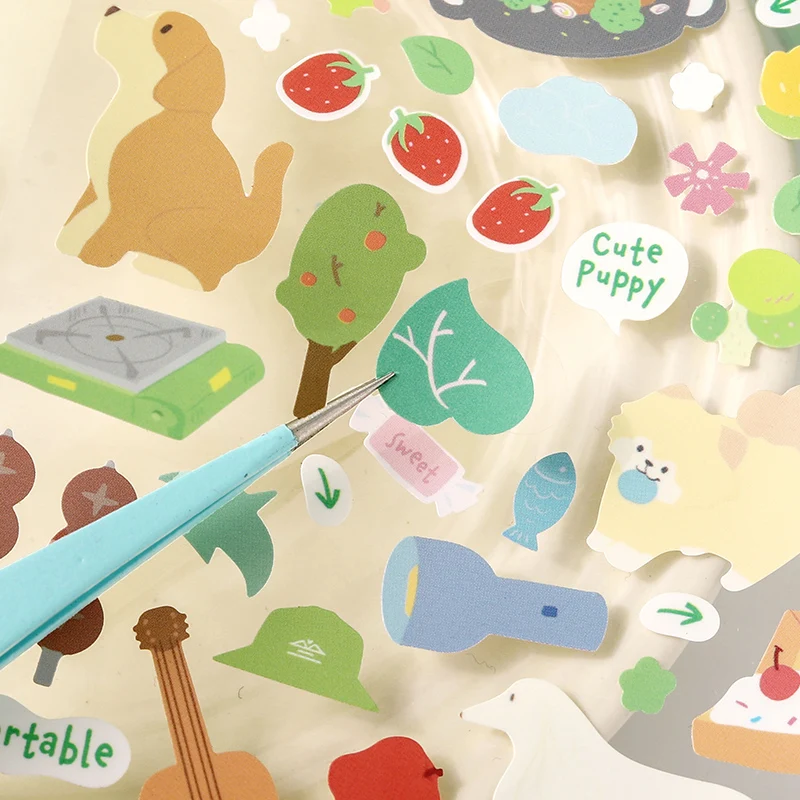 TIANZI Fresh Store Serie Lebensmittel- und Kaffee-Materialpaket DIY Scrapbook Handbuch Ästhetische Schreibwaren Image