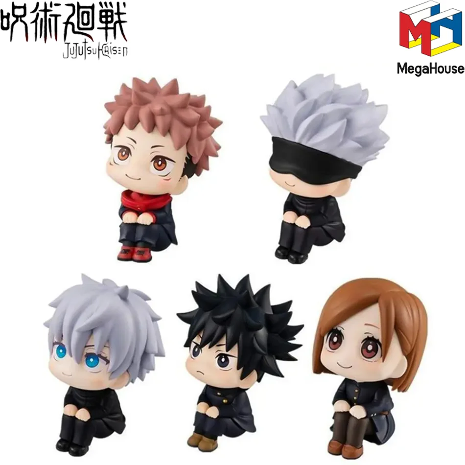 Anime Kute Fushiguro Toji Jujutsu Line Figur Gegenseitige Hilfe Satoru Acchion Figur Q Version Puppe Shimo zu Win Statue 10 cm PVC Modell und Y Image