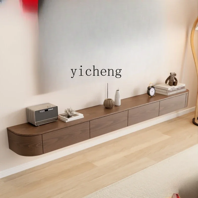 Zf Massivholz Rock Panel TV-Schrank Wohnzimmer Haushalt kleine Wohnung moderne einfache TV-Schrank Image