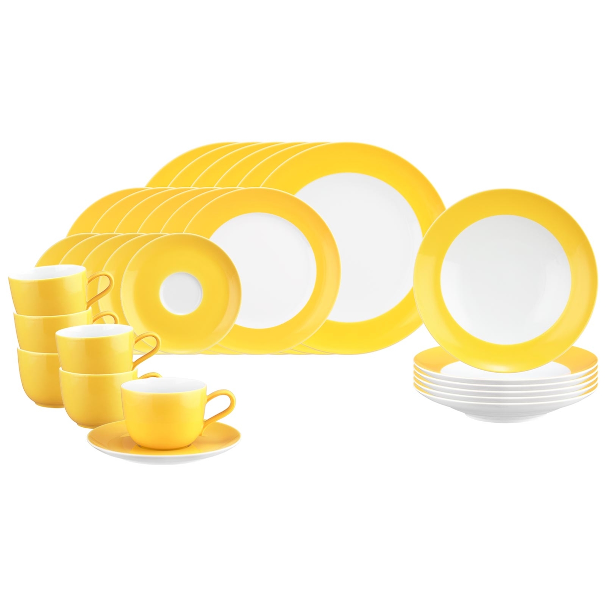 Seltmann Weiden Liberty Pure Colors Kombiservice 30-teilig - Yellow Glow Image