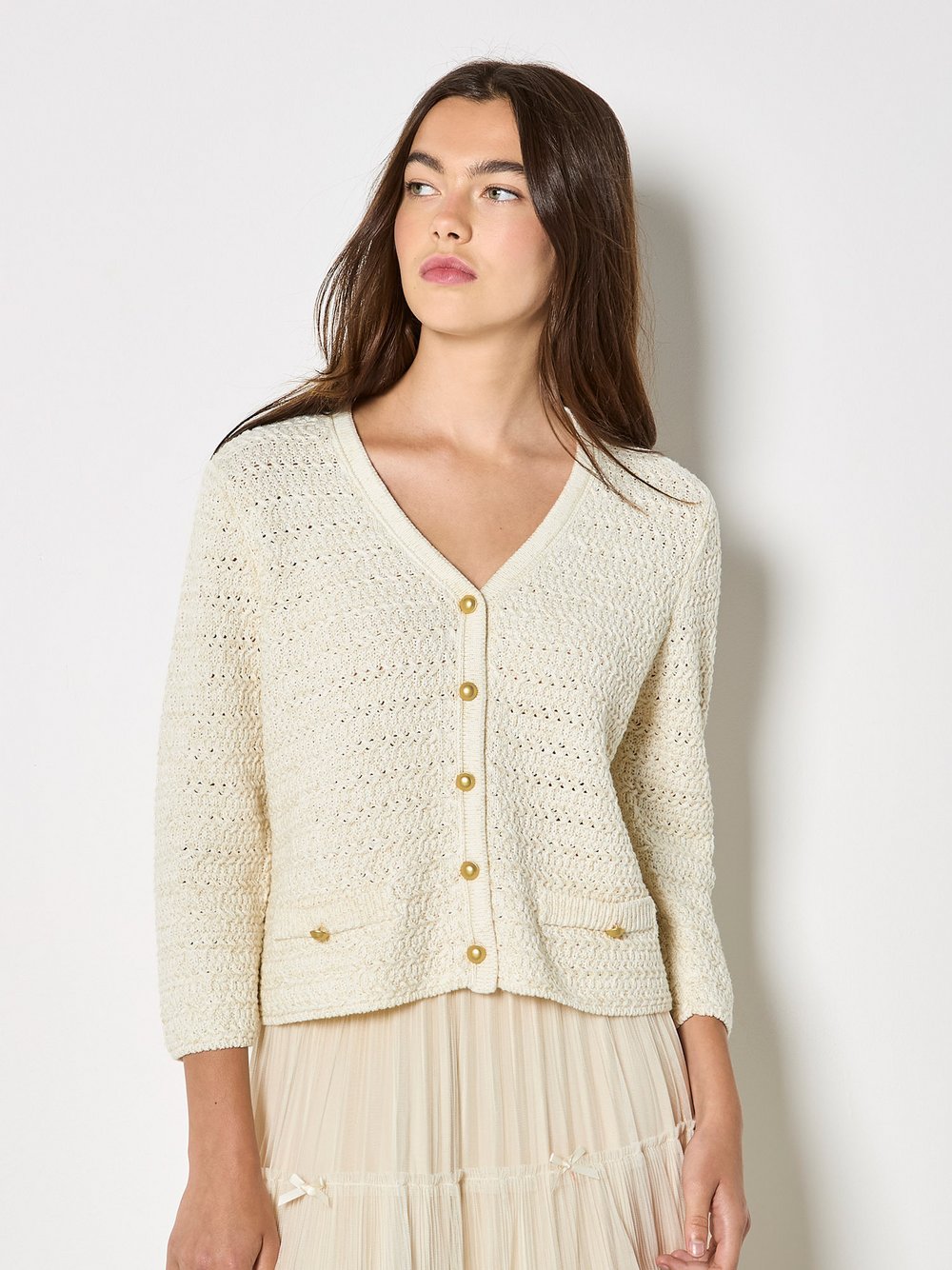 Apricot Strickjacke Damen beige, 42 Image