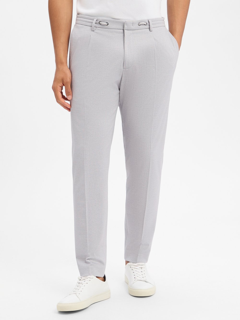 Benvenuto Baukasten-Anzughose Herren Modern Fit Viskose hellgrau, 25 Image