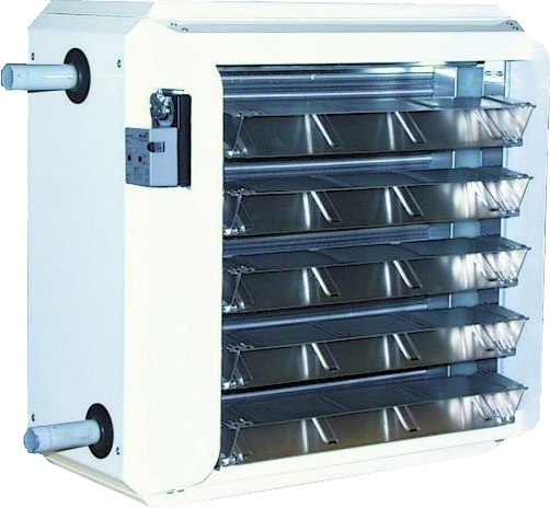 Wolf Luftheizer TopWing TLHK 25 - 230V Induktionsjalousie mit Stellmotor 24V - 6523393 - LB37557 Image