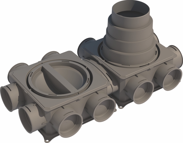 Wolf Luftverteiler Flach mini 12-75 für CWL - 2577838 - LB37227 Image