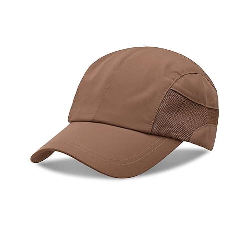 Baseballkappe Laufkappe Sonnenhut Unisex Flügelärmel Laufmütze Einfarbig Sonnenschutz Winddicht Wärmeableitung für Tennis Baseball Radfahren Sommer Frühling Schwarz Weiß Rosa Image