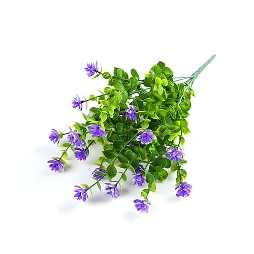 2er-Pack / 8er-Pack Kunstblumen für den Außenbereich, UV-beständig, künstliche Kunststoffblumen, Rosen, nicht verblassen, künstliche Kunststoffpflanzen für den Innen- und Außenbereich, Hochzeit, Image