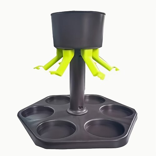 Getränkespender für 6 Flaschen mit Ständer – Wein für die Hausbar und Partys Whisky-Zapfanlage, Getränkespender mit mehreren Durchflussmengen, gleichmäßiges Ausschenken, perfekt für Themenpartys Image