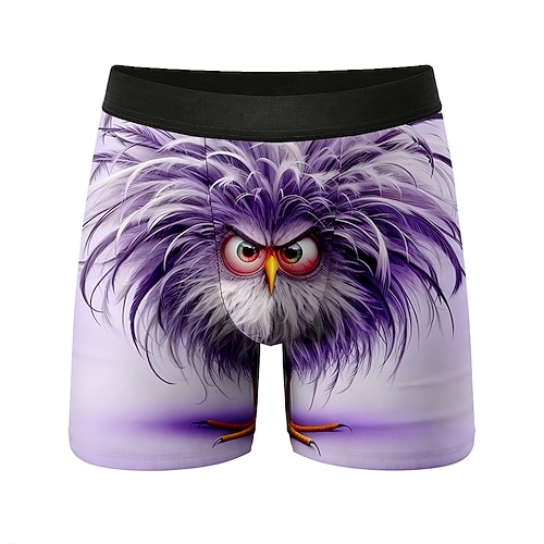 Herren Tiermotiv Küken Frizzle Chickens Dehnbare Boxershorts Badeshorts Boxer-Badeshorts Lustig Lässig Heim Strandurlaub Elastischer Bund Feuchtigkeitsableitend Atmungsaktive Unterwäsche Designer Image