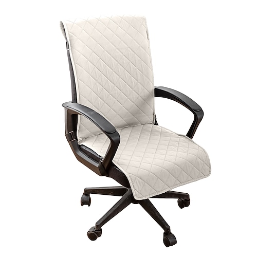 wasserabweisender Bürostuhlbezug, wendbarer Steppbezug, Esszimmerstuhlbezug, Stuhlbezüge, Computerstuhlbezüge mit rutschfester Schnalle, universeller Bezug für hohe Rückenlehnen, Chefsesselbezüge Image