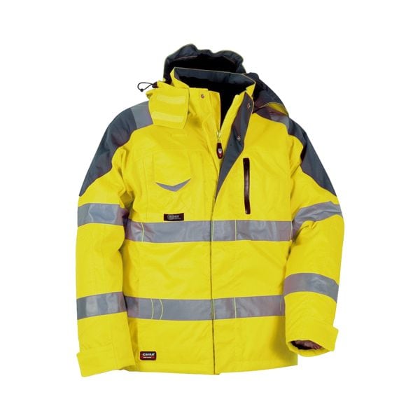 Cofra Warnschutz Thermo-Winterjacke »RESCUE« Größe 50 gelb