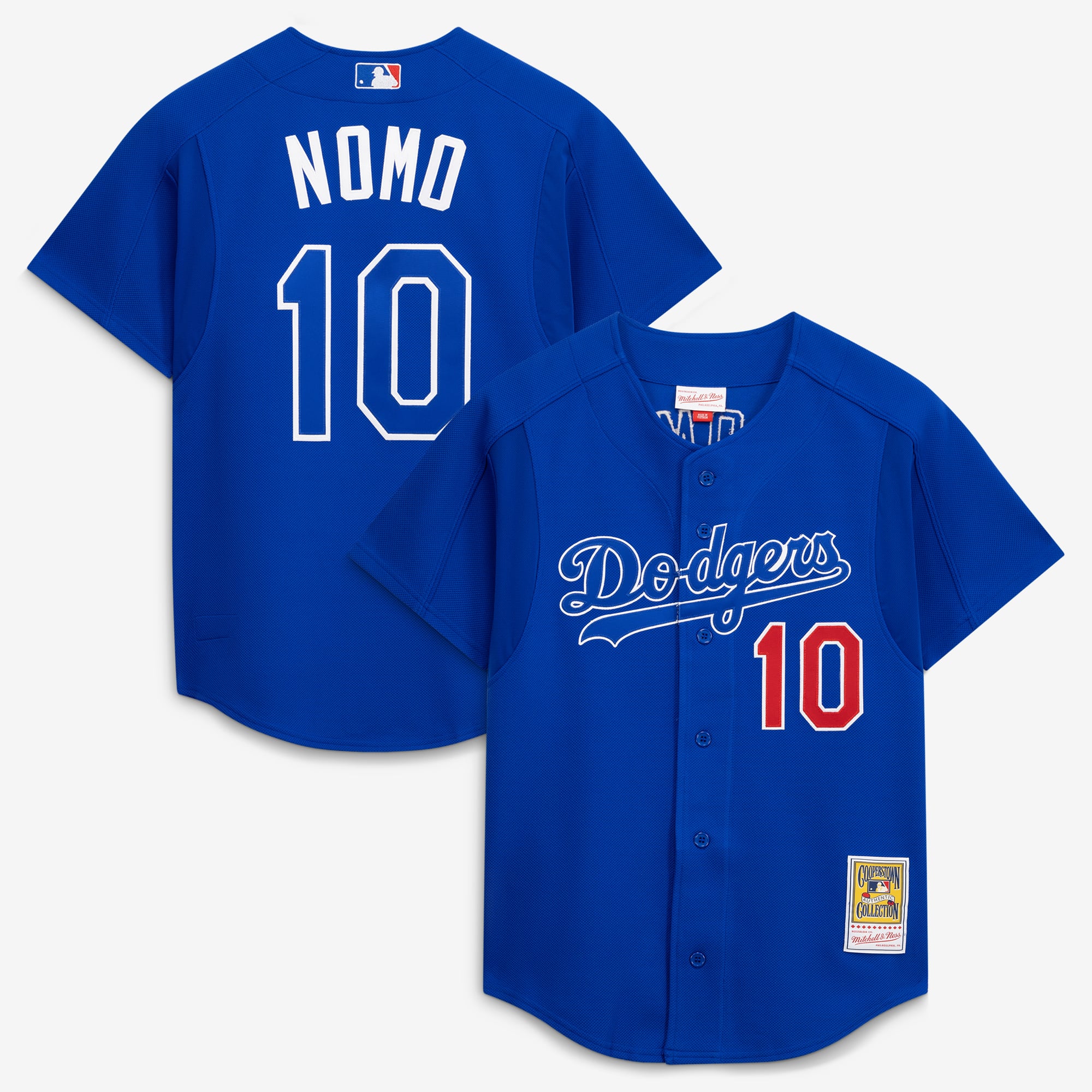Mitchell & Ness Hideo Nomo Royal Los Angeles Dodgers Cooperstown Collection 2004 Schlagtrainings-Trikot für Herren