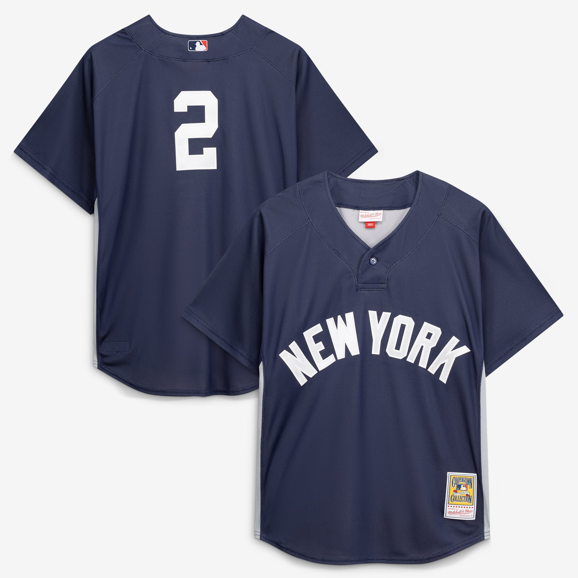 Mitchell & Ness Derek Jeter Navy New York Yankees Authentic Batting Practice Jersey für Herren