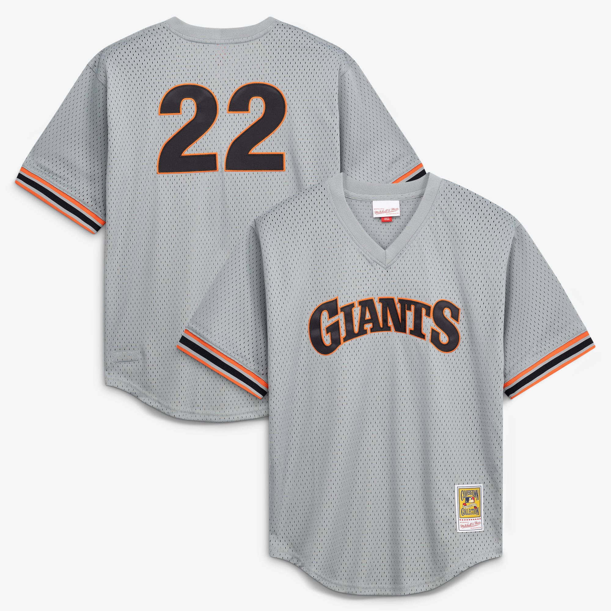 Mitchell & Ness Will Clark Gray San Francisco Giants Authentic Batting Practice Jersey für Herren
