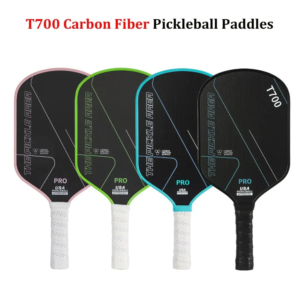 T700 Pickleball-Schläger aus Kohlefaser 16MM Pickleball-Schlägerset USAPA-Zertifiziert Mattierte Oberfläche Professionelles Spielzubehör Image