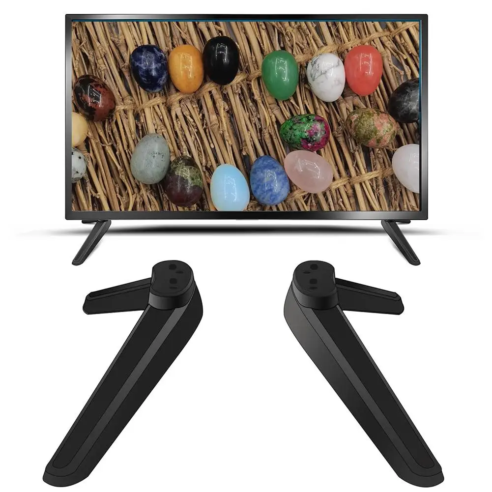Universeller TV-Ständer, Tisch-TV-Beine, Ersatz-TV-Basis, Sockelfüße, TV-Ständerhalterung, Beine 17–20 mm, einfach zu bedienen