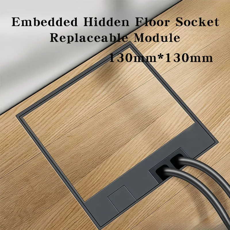 130mm * 130mm eingebettete versteckte Bodens teckdose us/il/it/eu/fr/korea/br Stecker adapter Steckdose eingebaut Einsatz es versteckte Steckdose 250v Image