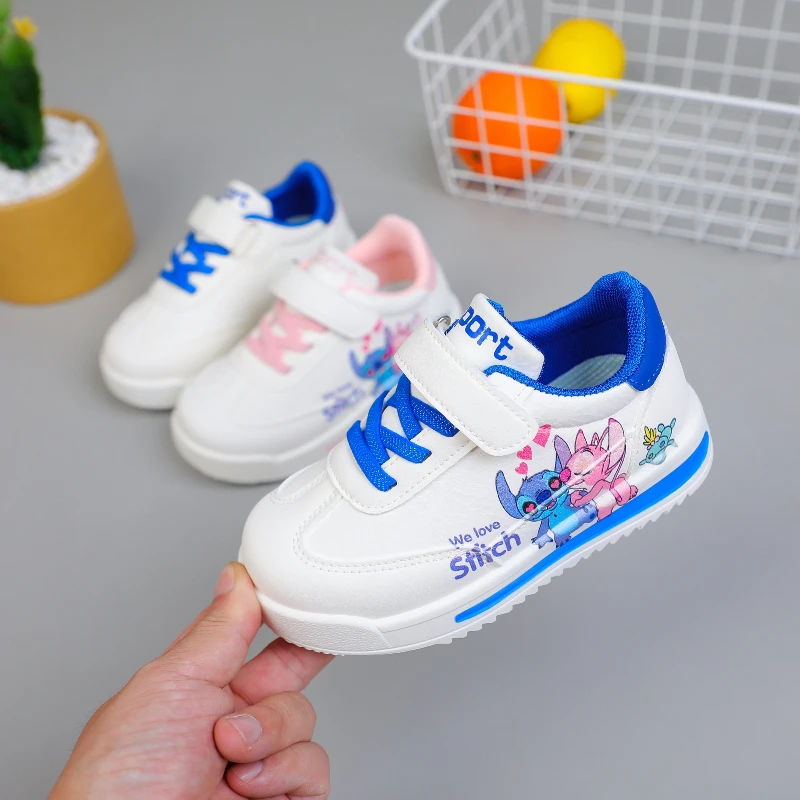 Disney Kinder Cartoon Stitch Niedliche Freizeitschuhe 2026 Sommer Neue Mode Weiche Kinder Mädchen Jungen Bequeme Sport-Kinderschuhe