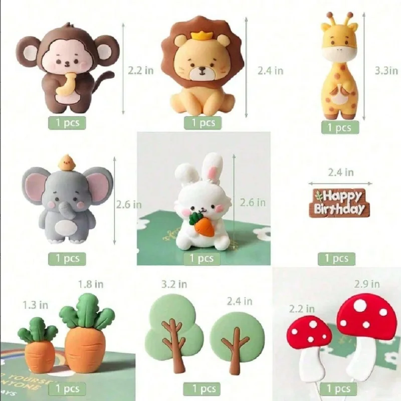 Safari Dschungel Baby Dusche Kuchen Dekoration Safari Tiere Kuchen Dekoration Wild One Kuchen Dekoration Zwei Wild Kuchen Topper Image
