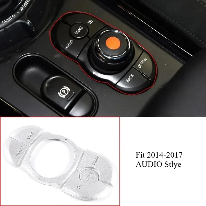 Auto-Multimedia-Tastenabdeckung Zierleisten-Aufkleber Steuerknopf-Aufkleber Autozubehör für MINI Cooper JCW F54 F55 F56 F60 2014-2021 Image