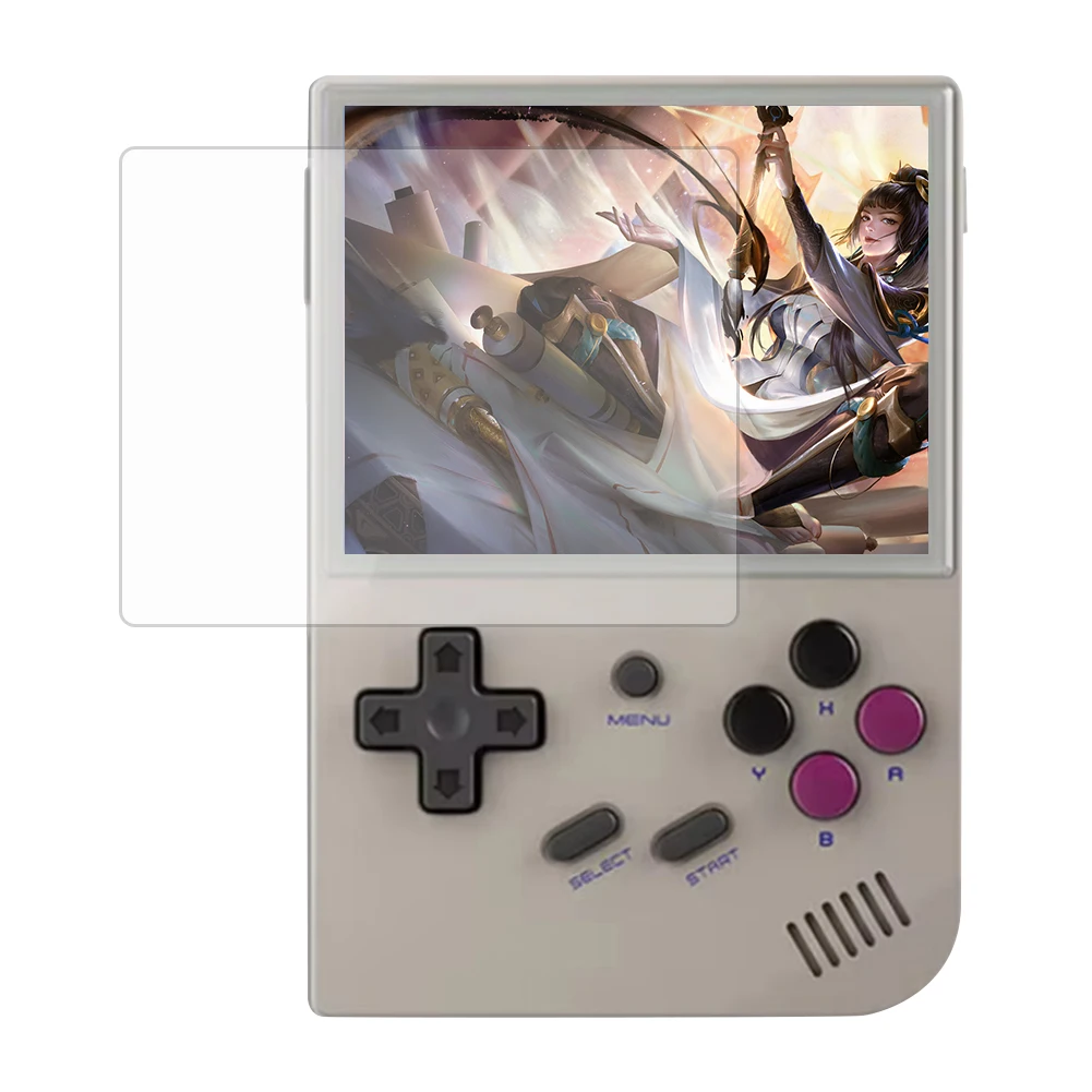 Bildschirm-Schutzfolie, kratzfest, 9H, HD-Bildschirmschutzfolie, Anti-Fingerabdruck, für Anbernic RG35XX/RG35XX Plus, Spielzubehör Image