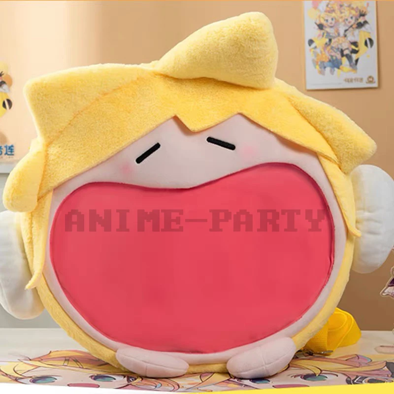 Kawaii Hatsune Miku Peluche Borsa a tracolla Kagamine Len Giallo Painfoso Pacchetto Farcito Bambole di Peluche Lolita Miku Cosplay Zaino
