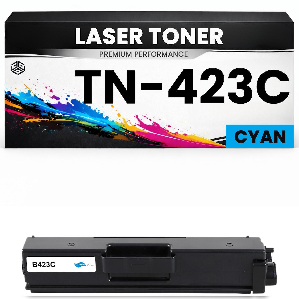 3DPlady Toner TN-423C Cyan für Brother kompatibel TN423C Premium Alternative Günstig DCP-L8410CDW HL-L8260CDW/8360CDW MFC-L8690CDW/8900CDW HL-L8360CDW Image