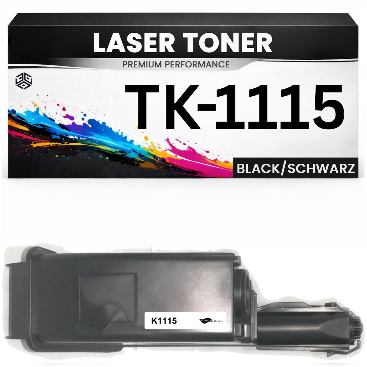 3DPlady Toner TK-1115 für Kyocera Schwarz TK1115 hochwertige Alternative für Kyocera FS-1041, FS-1220MFP, FS-1320MFP Image