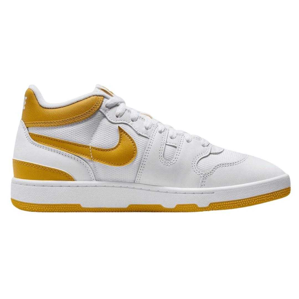 Nike - "Attack" Sneaker für Herren, Leder (Weiß/Gelb)