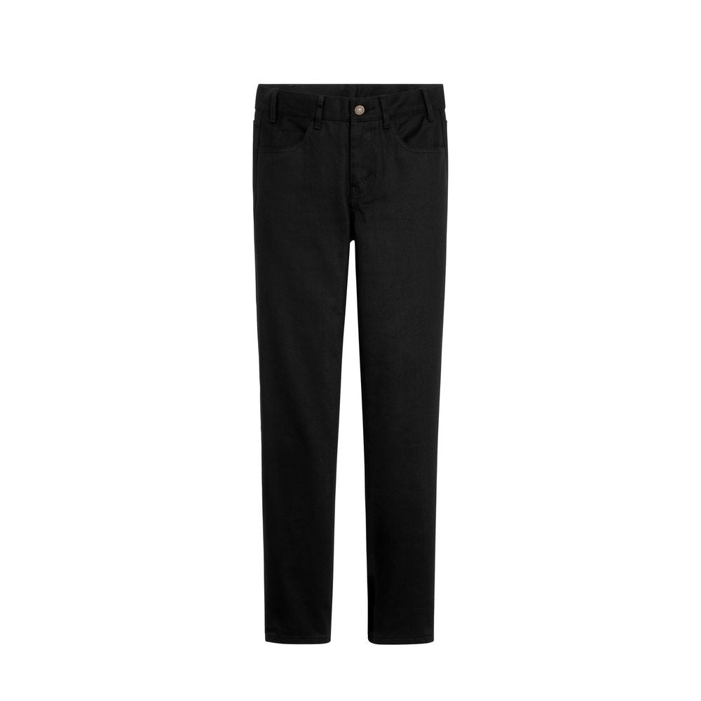 Celine Schwarze Baumwoll-Skinny-Jeans