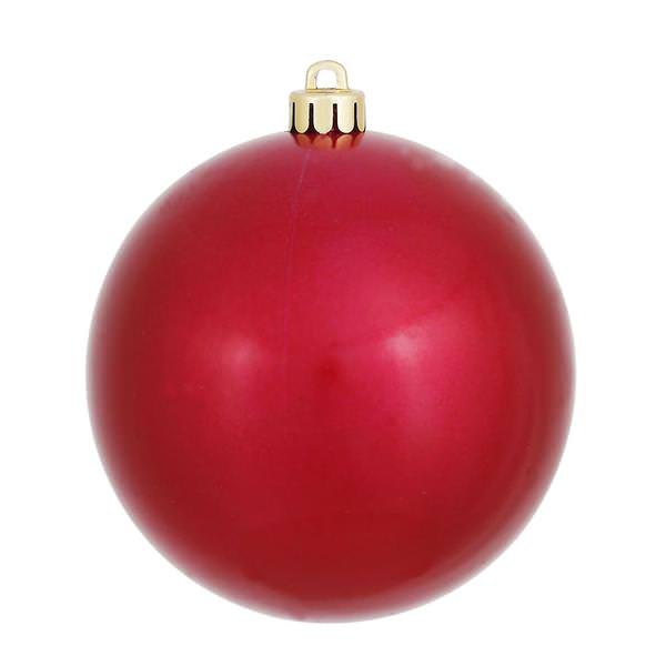 Vickerman 393208 - 3" Wine Candy Ball Christmas Tree Ornaments (12 pack) (N590819DCV)