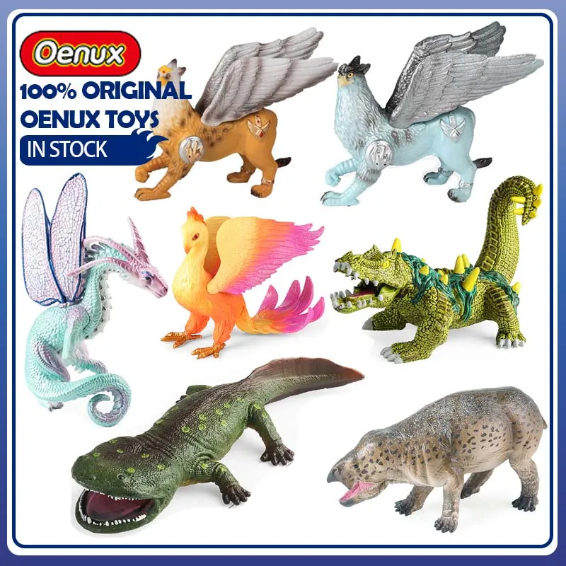 Oenux Griffin Modell Feuer-Phönix Cerberus Mythische Kreaturen Figuren Griechische Mythologie Bestien PVC Sammlerstück Geschenk Heimdekoration Image