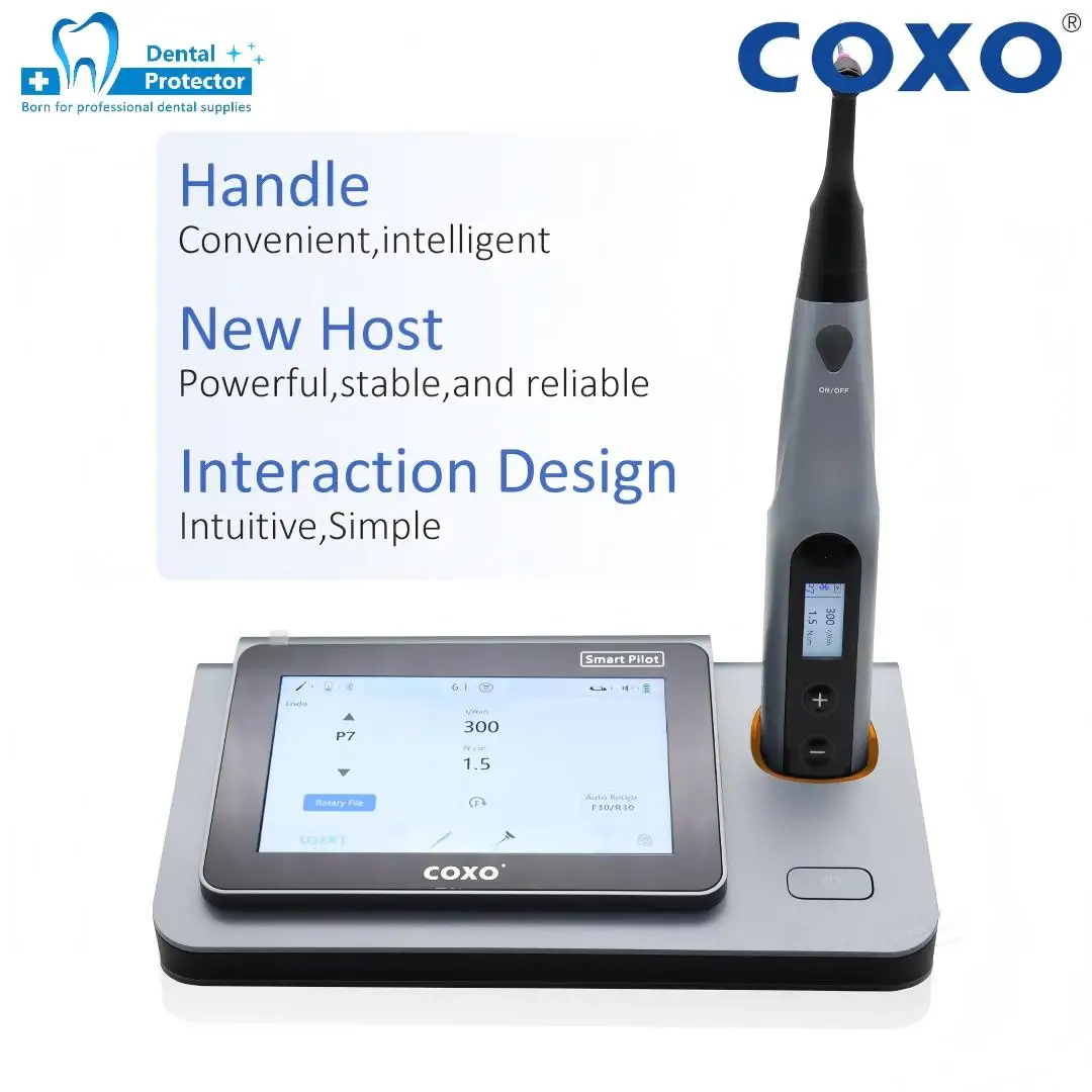 NEU COXO C-SMART-I-PILOT Dental Endo Motoren Wurzelkanalvorbereitung Großes Farb-LCD 5-in-1-Funktionalität Kontaktlos Super Image