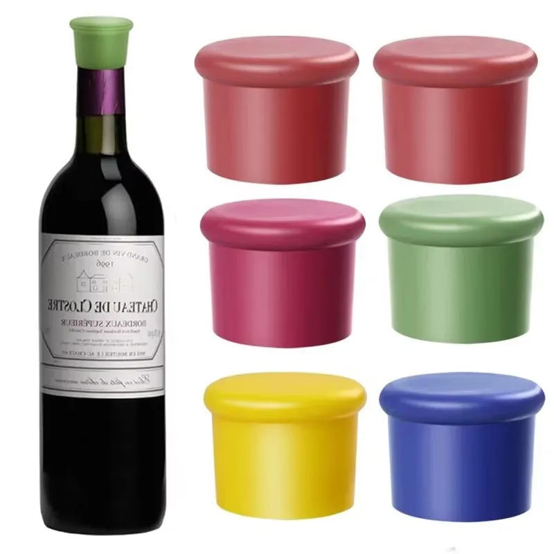 1-5Pcs Lebensmittel Grade Langlebige Flexible Silikon Leck Kostenloser Wein Champagner Flasche Stopper Flasche Versiegelungen Getränke verschlüsse Bar Werkzeuge