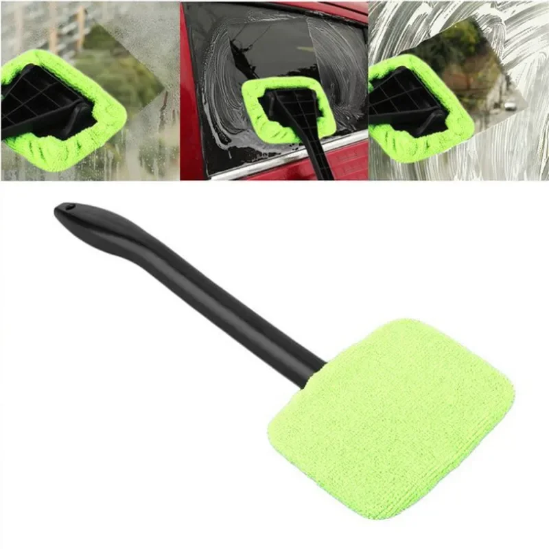 Auto Fenster Reiniger Pinsel Kit Windschutzscheibe Reinigung Waschen Werkzeug Innen Auto Glas Wischer Mit Lange Griff Auto Zubehör Image