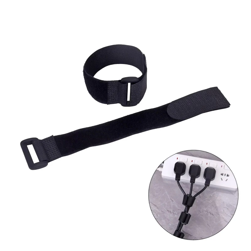 5-30 Stück 50cm Nylon-Kabelbinder Verlängerbare Befestigungsriemen Wiederverwendbare Kabelbinder Kabelmanagement-Organizer Image
